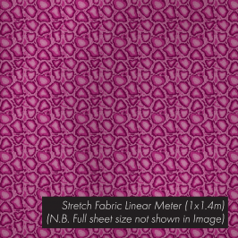 Stretch Fabric Snakeskin Pink, 1.4 x 1m