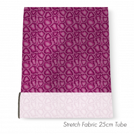 Stretch Fabric Snakeskin Pink, 25cm x 1.4m