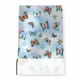 Stretch Fabric, Spring Butterflies Blue