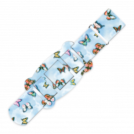 Strap Kit, Printed Spring Butterflies Blue