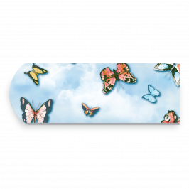 Strap, Printed Spring Butterflies Blue