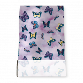 Stretch Fabric, Spring Butterflies Lilac