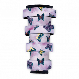 Polyester Fabric (Fire Retardant), Spring Butterflies Lilac, 1x1.4m