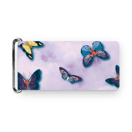 Chafe, Printed Spring Butterflies Lilac