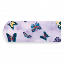 Strap, Printed Spring Butterflies Lilac