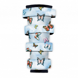 Polyester Fabric (Fire Retardant), Spring Butterflies Blue, 1x1.4m