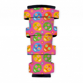 Polyester Fabric (Fire Retardant), Sugar Skulls Pink, 1x1.4m