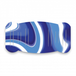 Pad, Printed Swirl Blue