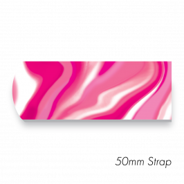 Strap 2" x 20" (50 x 500mm)  Printed Swirl Pink