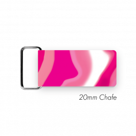 Chafe, 3/4" (20mm)  with PVC SS Loop Printed Swirl Pink