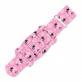 Strap Kit, Printed Sheep Wool Pink