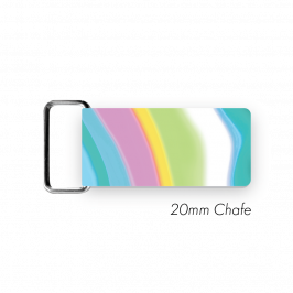 Chafe, 3/4" (20mm)  with PVC SS Loop Printed Swirl Pastel