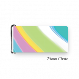 Chafe, 1" (25mm) with PVC SS Loop Printed Swirl Pastel