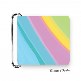 Chafe, 2" (50mm)  with PVC SS Loop Printed Swirl Pastel