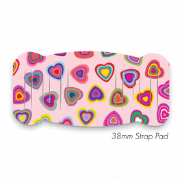 Pad L to fit 38mm Strap Printed Candy Hearts