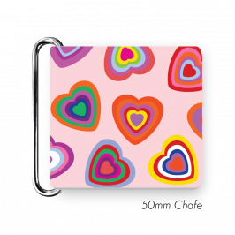 Chafe, 2" (50mm)  with PVC SS Loop Printed Candy Hearts