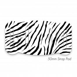 Pad XL to fit 50mm Strap Printed Zebra