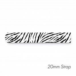 Strap 3/4" x 12" (20 x 300mm) Printed Zebra