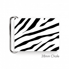 Chafe, 1.5" (38mm) with PVC SS Loop Printed Zebra