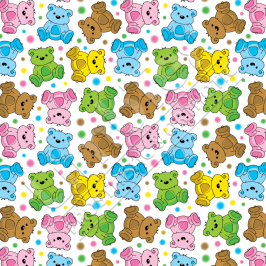 Transfer Paper, Cartoon Bears, 0.8x10m Roll