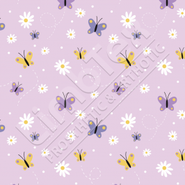 Transfer Paper, Butterflies Lilac, 0.8x10m Roll