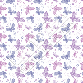 Transfer Paper, Butterflies Lilac & Pink, 0.8x10m Roll