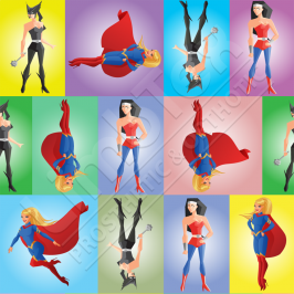 Transfer Paper, Superheroes Women, 0.8x10m Roll