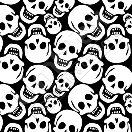 Transfer Paper, Skulls Black, 0.8x10m Roll