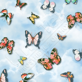 Transfer Paper, Spring Butterflies Blue, 0.8x10m Roll