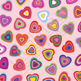 Transfer Paper, Candy Hearts, 0.8x10m Roll