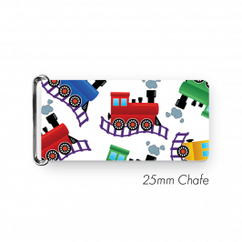 Chafe, 1" (25mm) with PVC SS Loop Printed Coloured Trains
