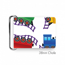Chafe, 1.5" (38mm) with PVC SS Loop Printed Coloured Trains