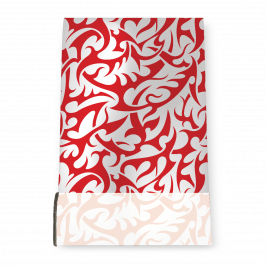 Stretch Fabric, Tattoo Tribal Red