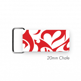 Chafe, 3/4" (20mm)  with PVC SS Loop Printed Tattoo Tribal Red