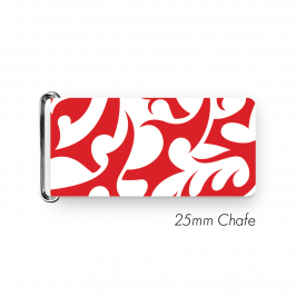 Chafe, 1" (25mm) with PVC SS Loop Printed Tattoo Tribal Red