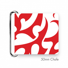 Chafe, 2" (50mm)  with PVC SS Loop Printed Tattoo Tribal Red