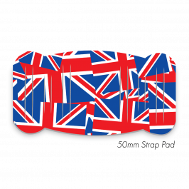 Pad XL to fit 50mm Strap Printed Union Jack