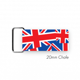 Chafe, 3/4" (20mm)  with PVC SS Loop Printed Union Jack