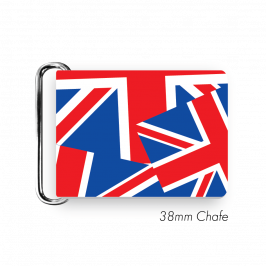 Chafe, 1.5" (38mm) with PVC SS Loop Printed Union Jack
