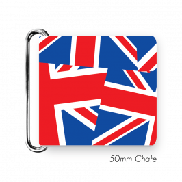 Chafe, 2" (50mm)  with PVC SS Loop Printed Union Jack