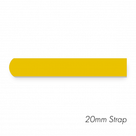 Strap, 3/4" x 12" (20 x 300mm) Yellow PVC x1