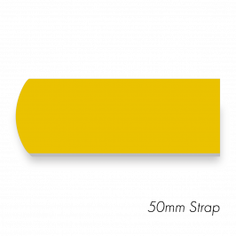 Strap, 2" x 20" (50 x 500mm) Yellow PVC x1