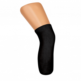 Black Trans-Tibial / BK Plain Knit Sock with 19mm Distal Hole 